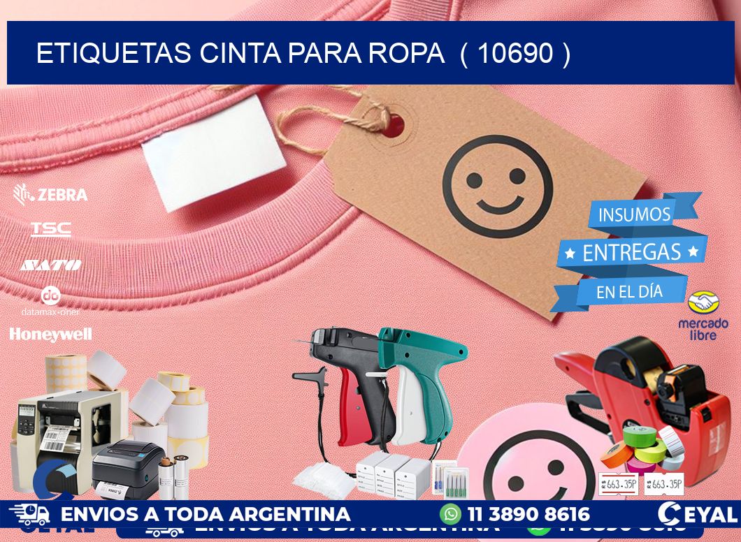 ETIQUETAS CINTA PARA ROPA  ( 10690 )