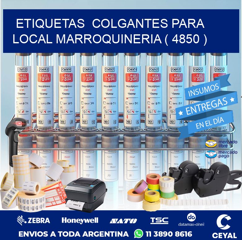 ETIQUETAS  COLGANTES PARA LOCAL MARROQUINERIA ( 4850 )