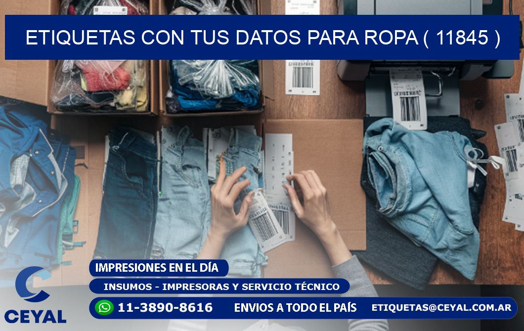 ETIQUETAS CON TUS DATOS PARA ROPA ( 11845 )