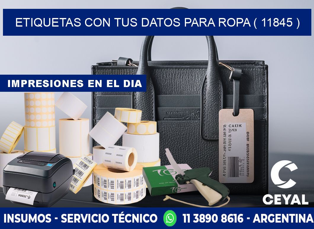 ETIQUETAS CON TUS DATOS PARA ROPA ( 11845 )