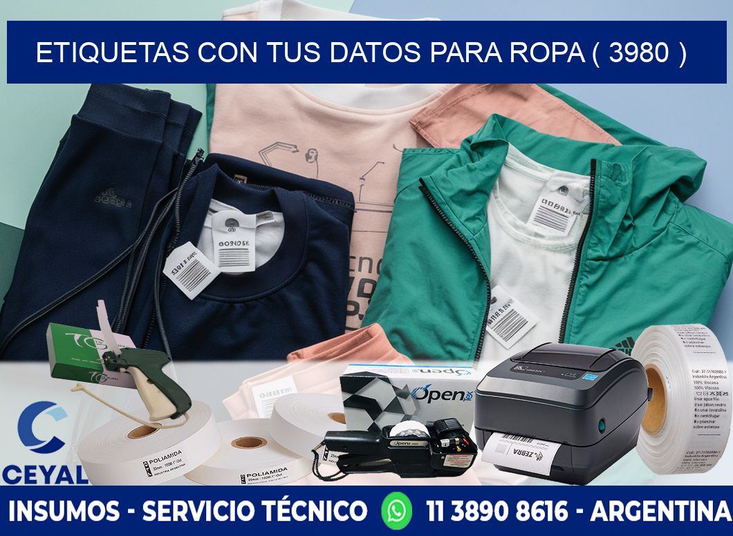 ETIQUETAS CON TUS DATOS PARA ROPA ( 3980 )