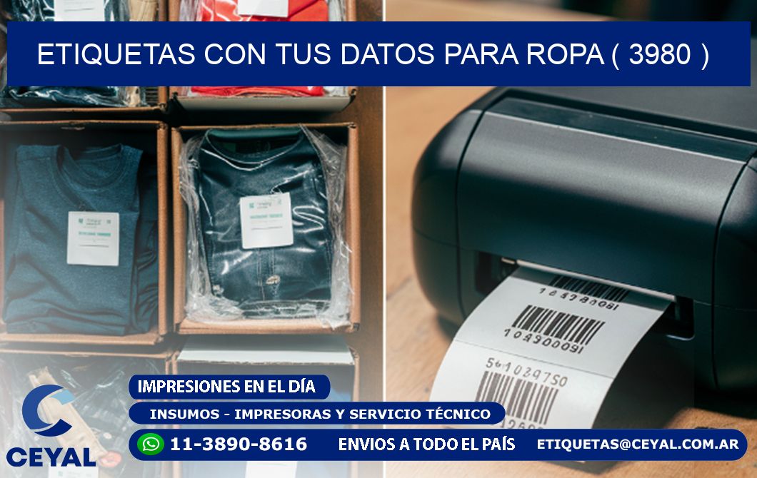 ETIQUETAS CON TUS DATOS PARA ROPA ( 3980 )