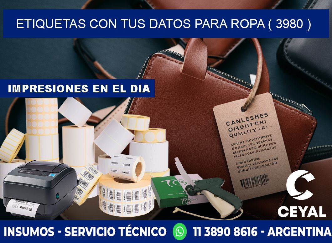 ETIQUETAS CON TUS DATOS PARA ROPA ( 3980 )