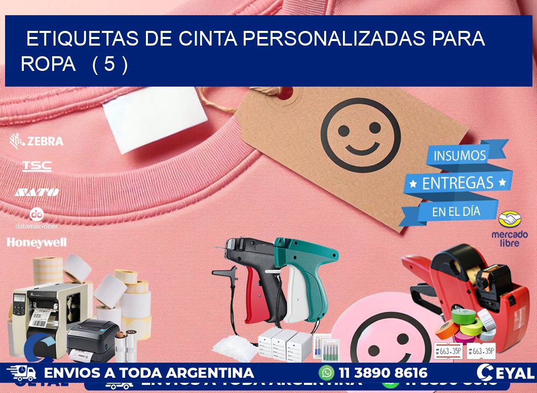 ETIQUETAS DE CINTA PERSONALIZADAS PARA ROPA   ( 5 )