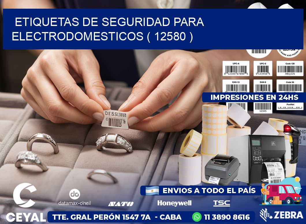 ETIQUETAS DE SEGURIDAD PARA ELECTRODOMESTICOS ( 12580 )