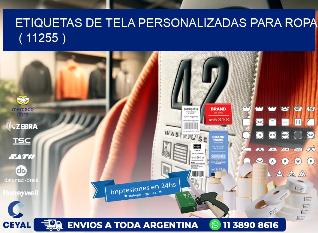 ETIQUETAS DE TELA PERSONALIZADAS PARA ROPA   ( 11255 )