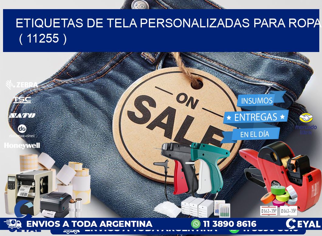 ETIQUETAS DE TELA PERSONALIZADAS PARA ROPA   ( 11255 )