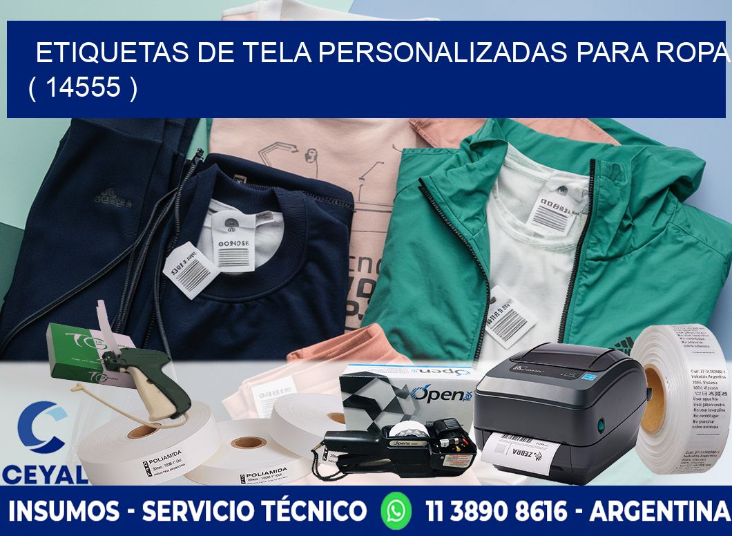 ETIQUETAS DE TELA PERSONALIZADAS PARA ROPA ( 14555 )