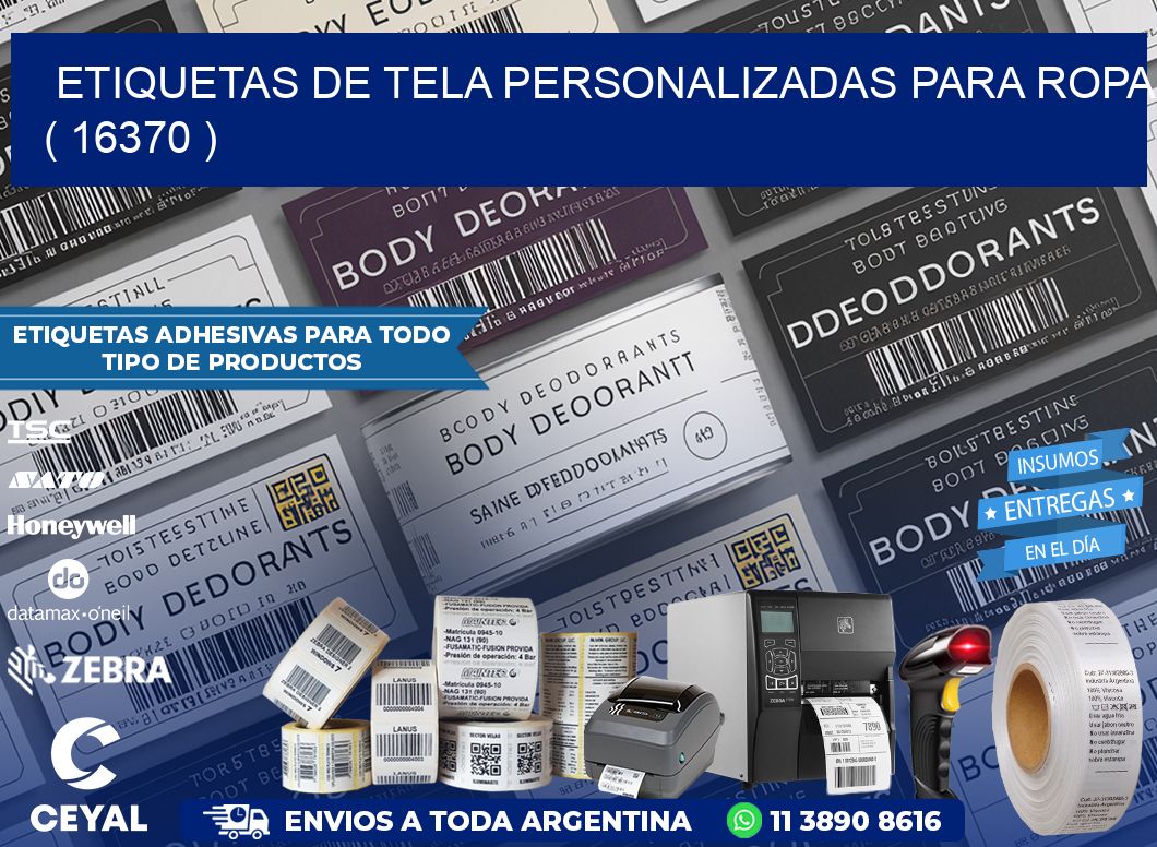 ETIQUETAS DE TELA PERSONALIZADAS PARA ROPA ( 16370 )