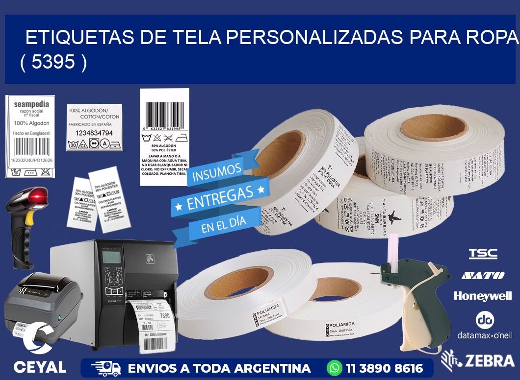 ETIQUETAS DE TELA PERSONALIZADAS PARA ROPA ( 5395 )