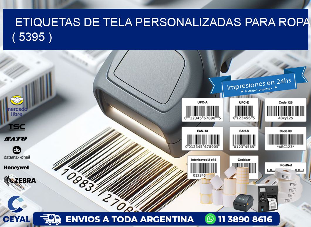 ETIQUETAS DE TELA PERSONALIZADAS PARA ROPA ( 5395 )