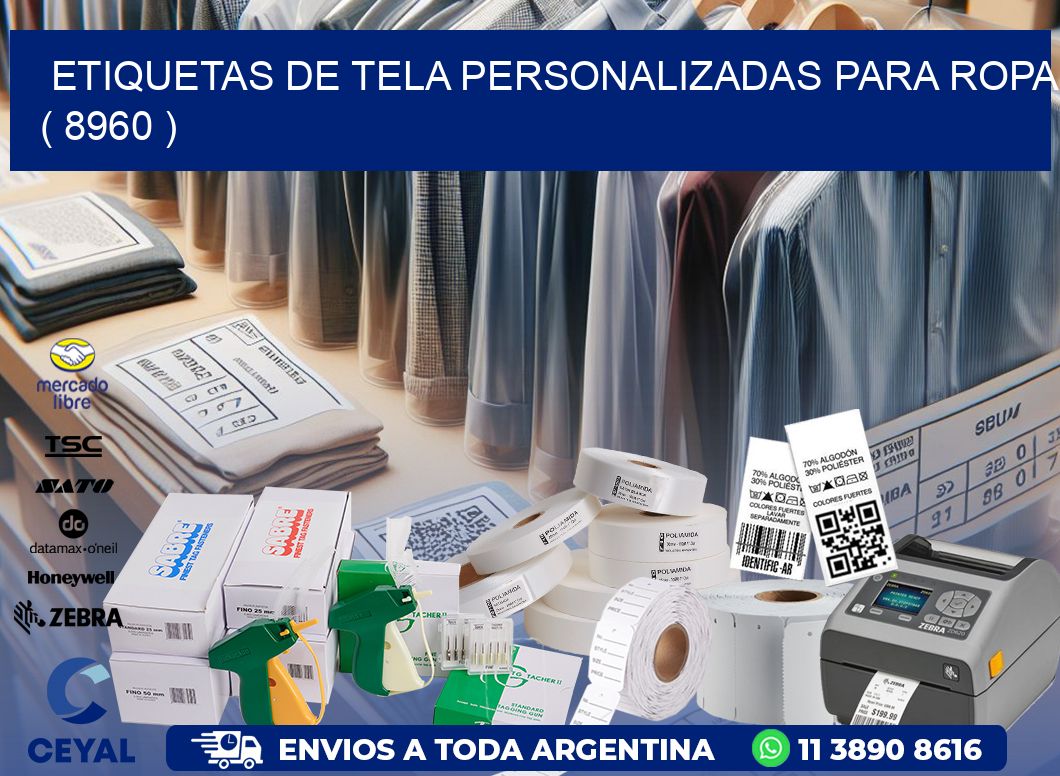 ETIQUETAS DE TELA PERSONALIZADAS PARA ROPA ( 8960 )