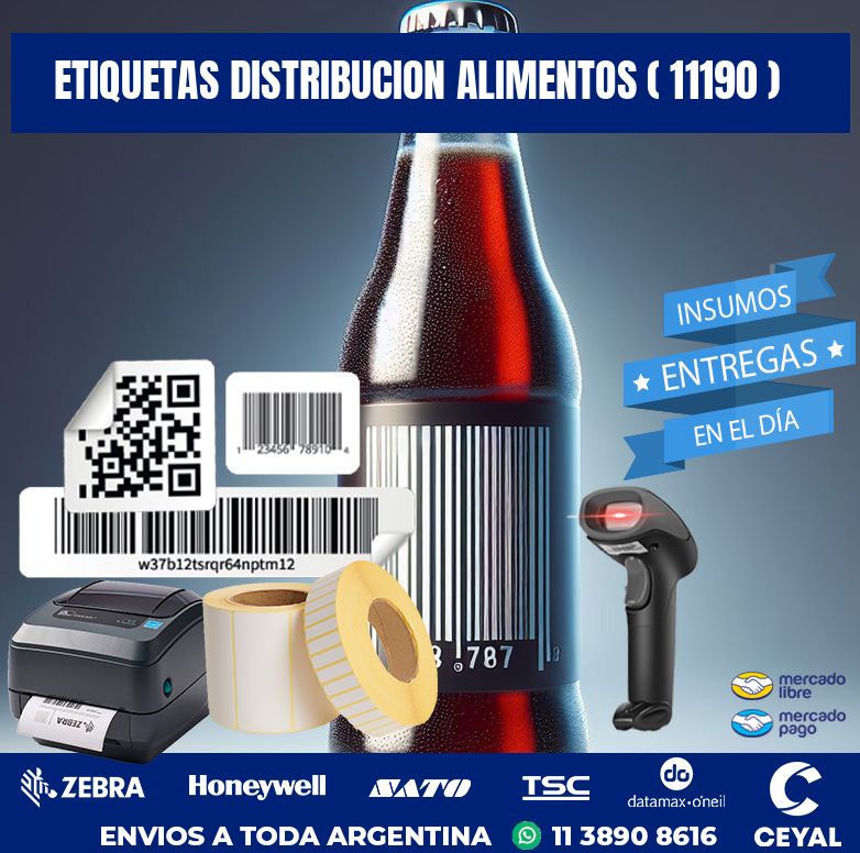 ETIQUETAS DISTRIBUCION ALIMENTOS ( 11190 )