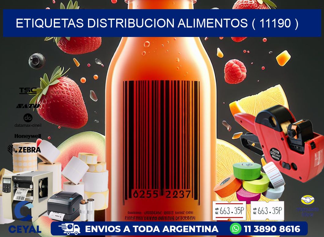 ETIQUETAS DISTRIBUCION ALIMENTOS ( 11190 )