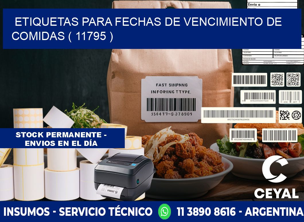 ETIQUETAS PARA FECHAS DE VENCIMIENTO DE COMIDAS ( 11795 )