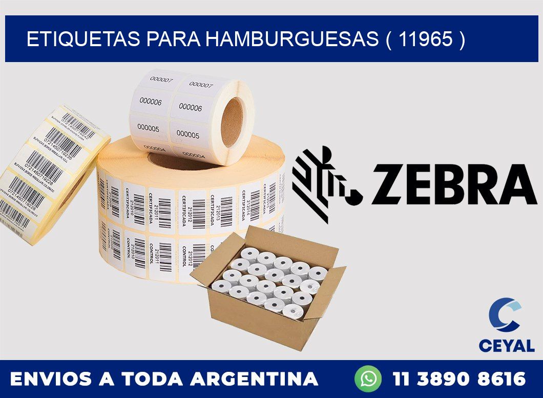 ETIQUETAS PARA HAMBURGUESAS ( 11965 )