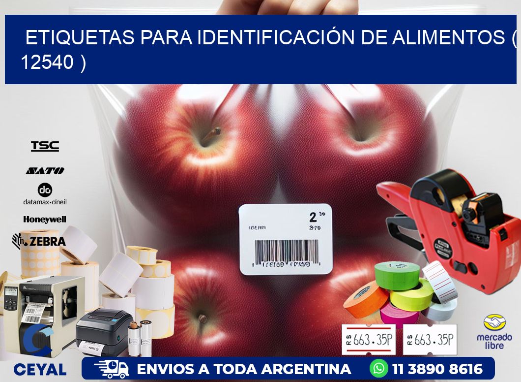 ETIQUETAS PARA IDENTIFICACIÓN DE ALIMENTOS ( 12540 )