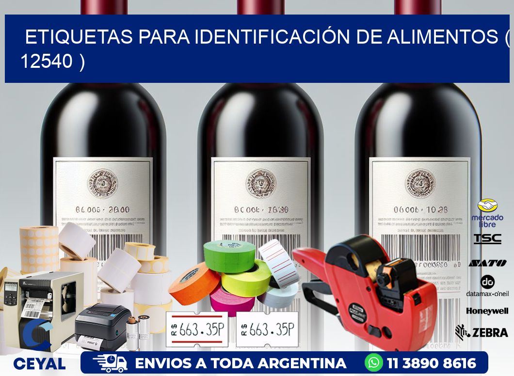 ETIQUETAS PARA IDENTIFICACIÓN DE ALIMENTOS ( 12540 )