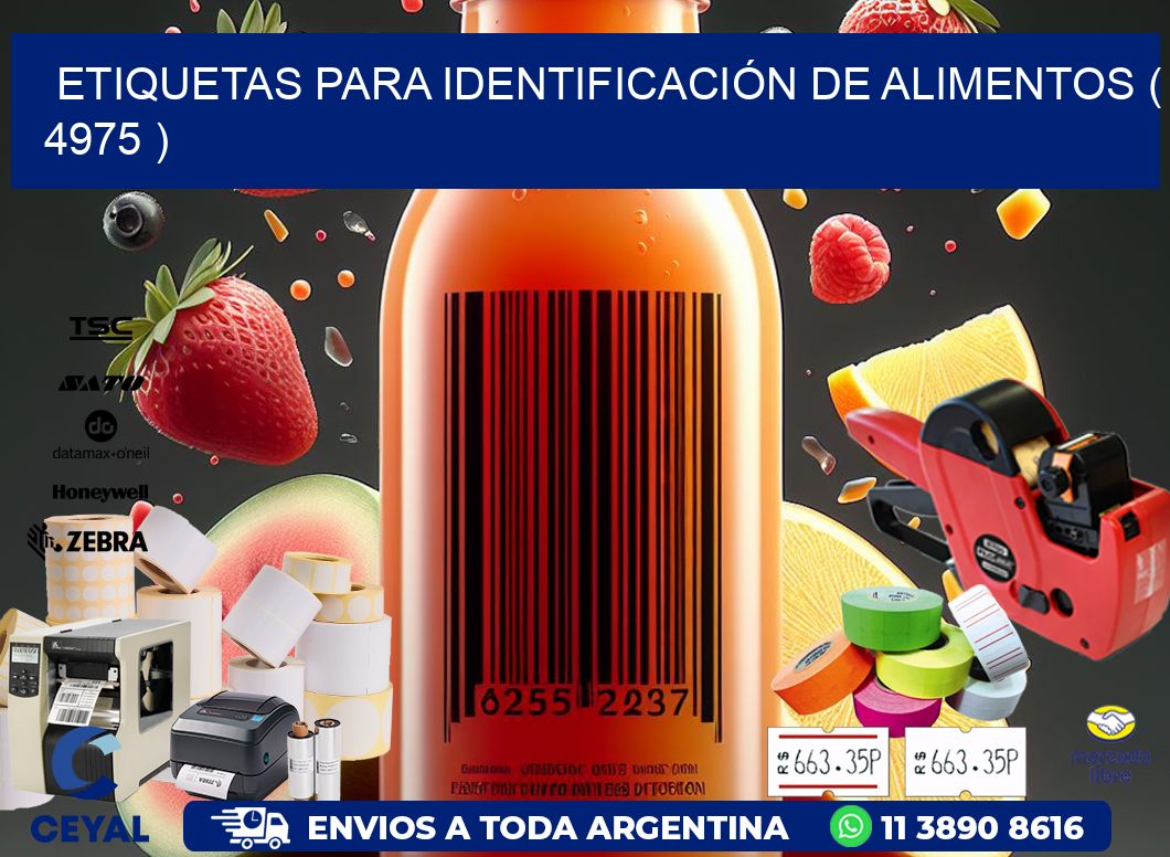 ETIQUETAS PARA IDENTIFICACIÓN DE ALIMENTOS ( 4975 )