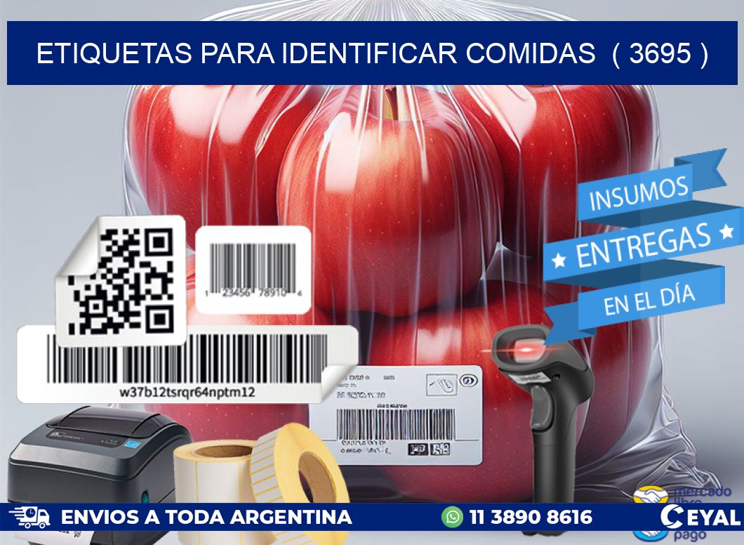 ETIQUETAS PARA IDENTIFICAR COMIDAS  ( 3695 )