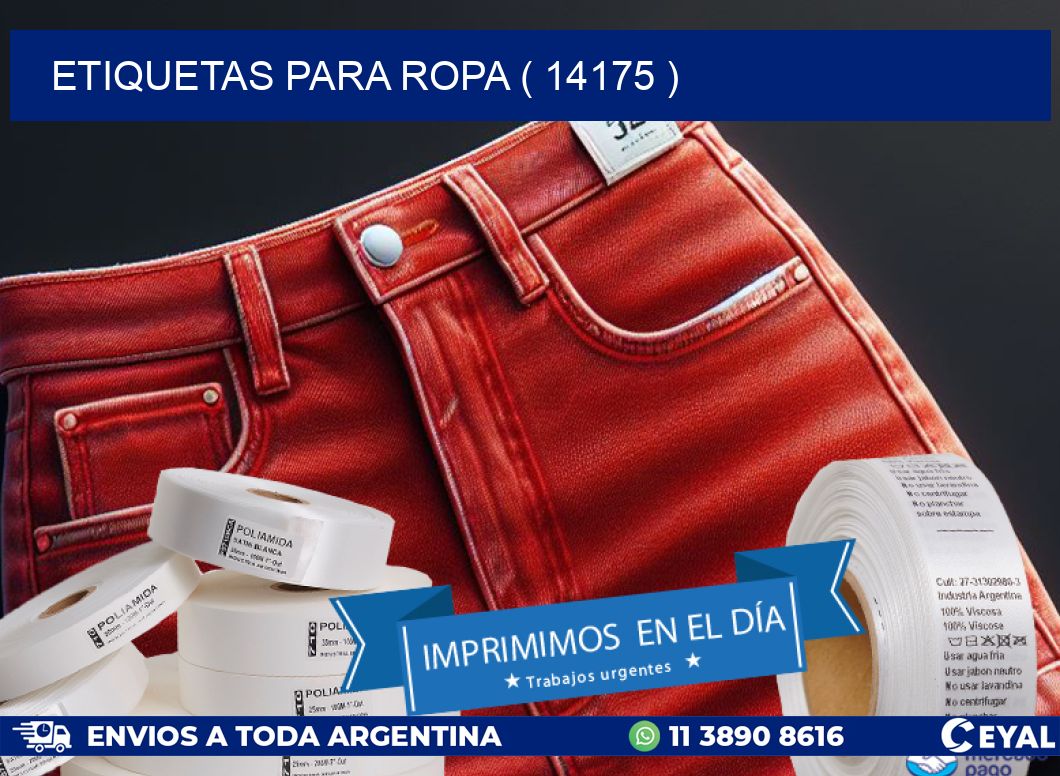 ETIQUETAS PARA ROPA ( 14175 )