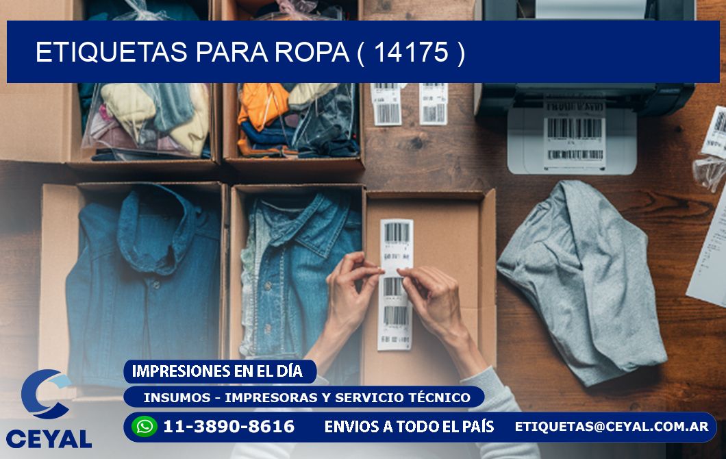 ETIQUETAS PARA ROPA ( 14175 )