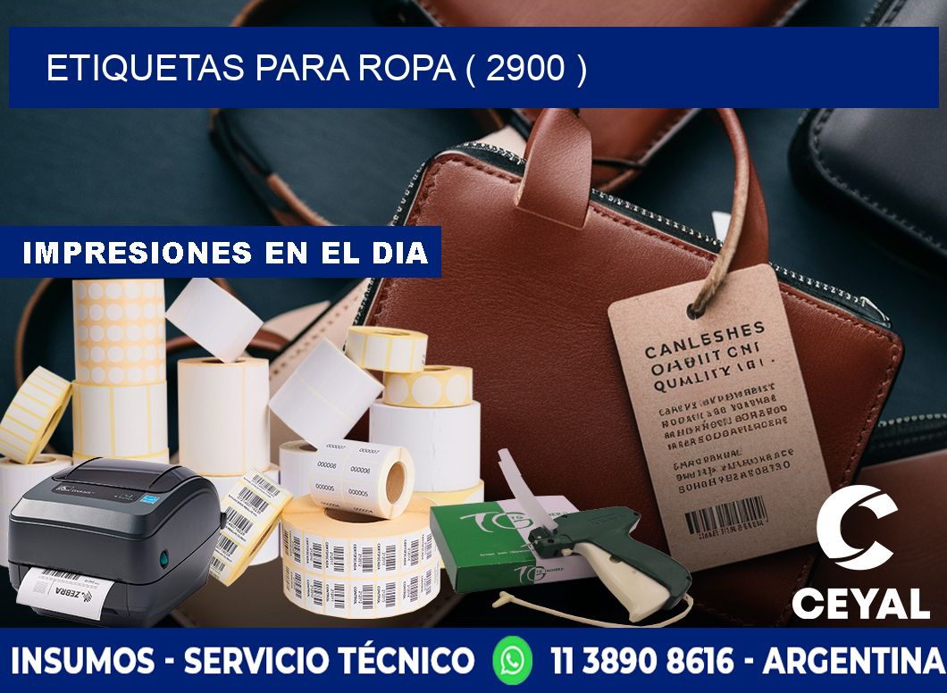 ETIQUETAS PARA ROPA ( 2900 )