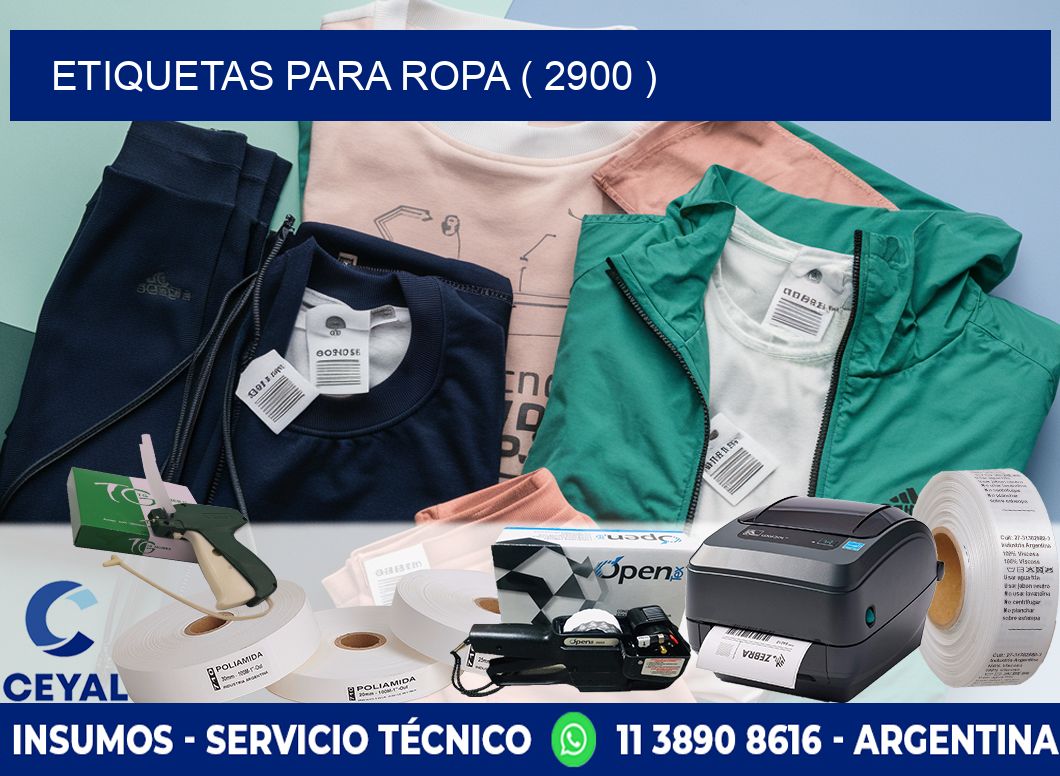 ETIQUETAS PARA ROPA ( 2900 )