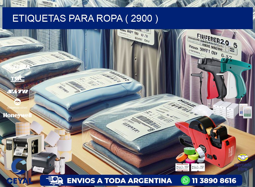 ETIQUETAS PARA ROPA ( 2900 )