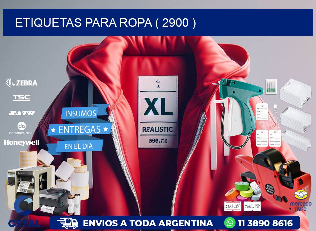 ETIQUETAS PARA ROPA ( 2900 )