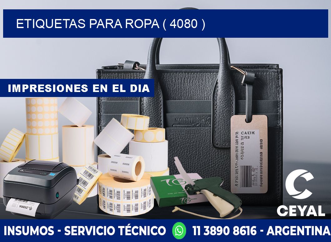 ETIQUETAS PARA ROPA ( 4080 )