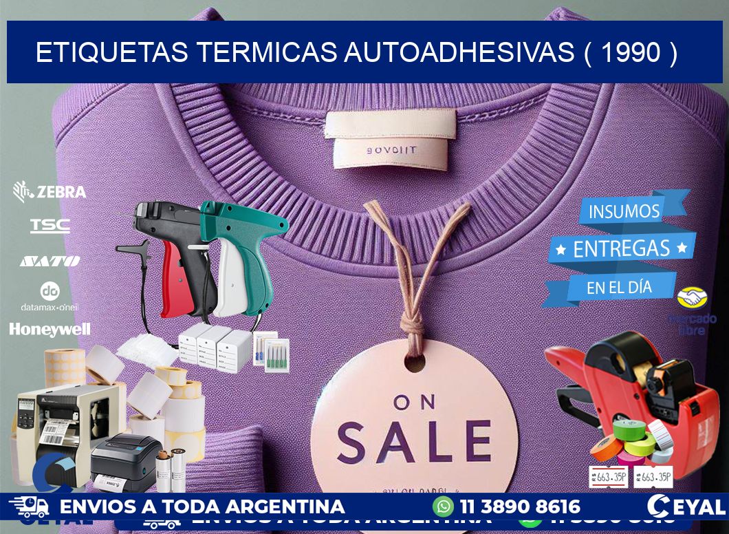 ETIQUETAS TERMICAS AUTOADHESIVAS ( 1990 )