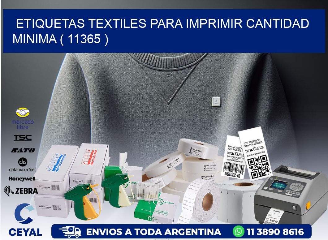 ETIQUETAS TEXTILES PARA IMPRIMIR CANTIDAD MINIMA ( 11365 )