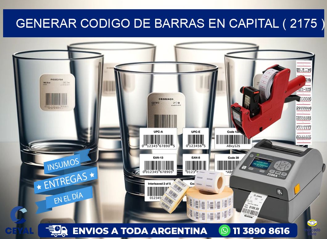 GENERAR CODIGO DE BARRAS EN CAPITAL ( 2175 )