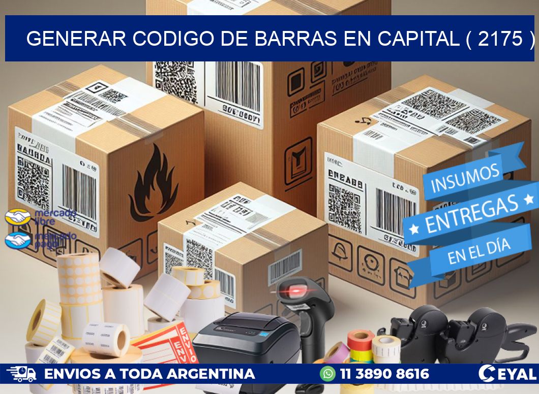 GENERAR CODIGO DE BARRAS EN CAPITAL ( 2175 )