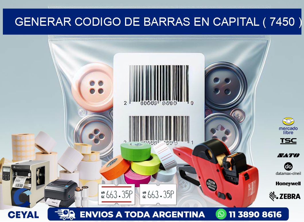 GENERAR CODIGO DE BARRAS EN CAPITAL ( 7450 )