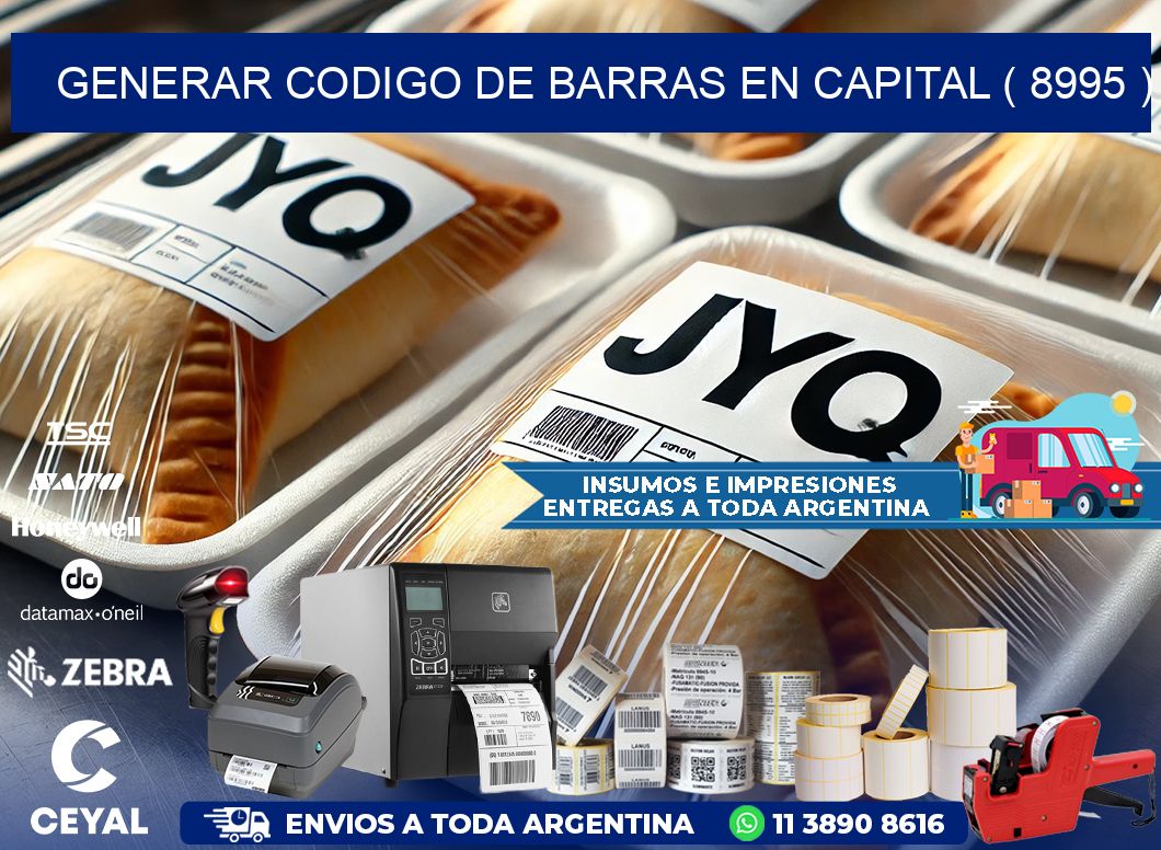 GENERAR CODIGO DE BARRAS EN CAPITAL ( 8995 )