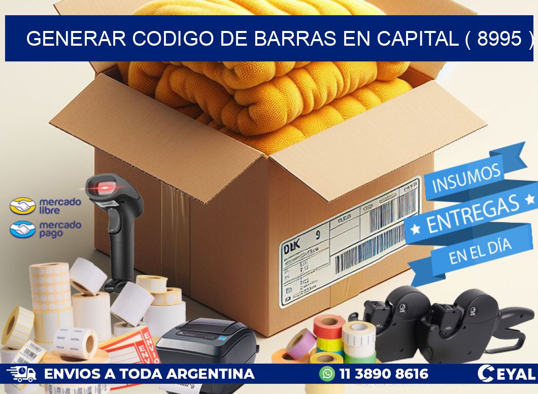 GENERAR CODIGO DE BARRAS EN CAPITAL ( 8995 )