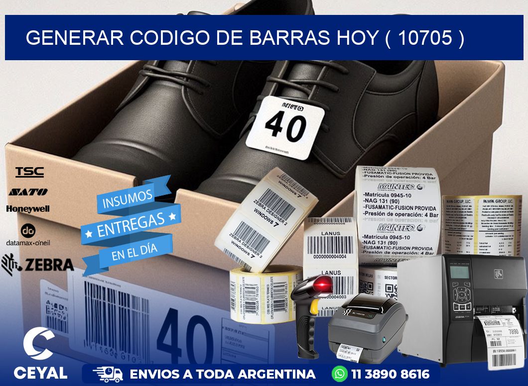 GENERAR CODIGO DE BARRAS HOY ( 10705 )