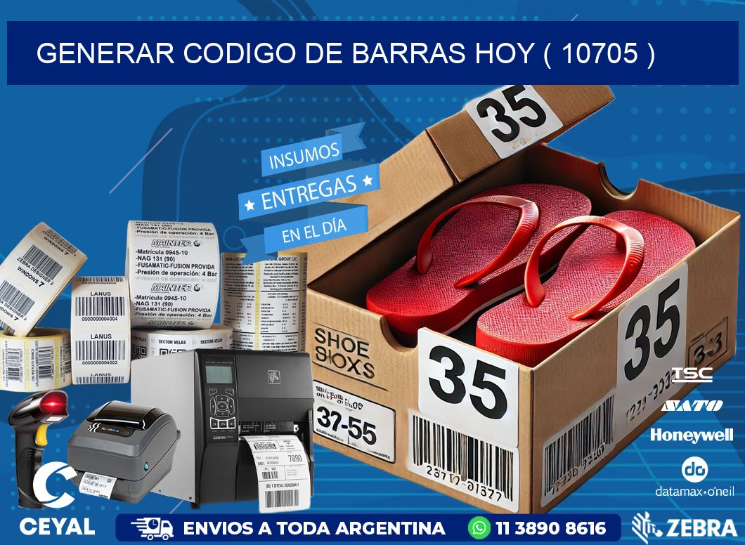 GENERAR CODIGO DE BARRAS HOY ( 10705 )