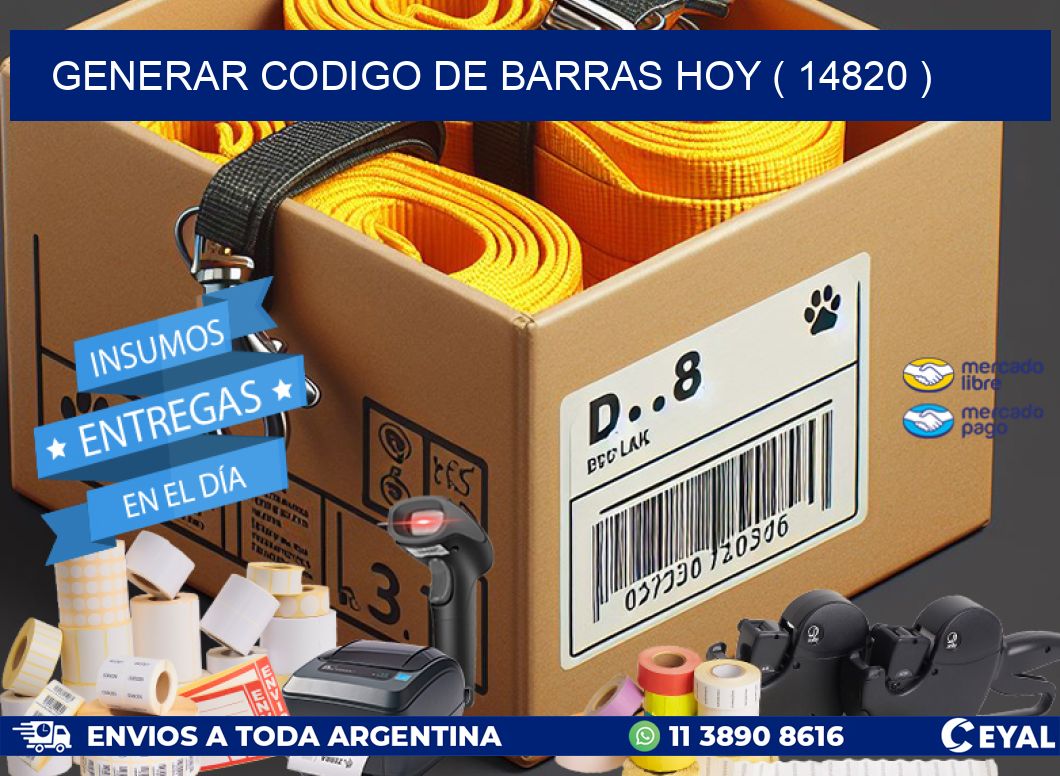 GENERAR CODIGO DE BARRAS HOY ( 14820 )