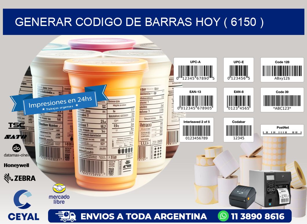 GENERAR CODIGO DE BARRAS HOY ( 6150 )