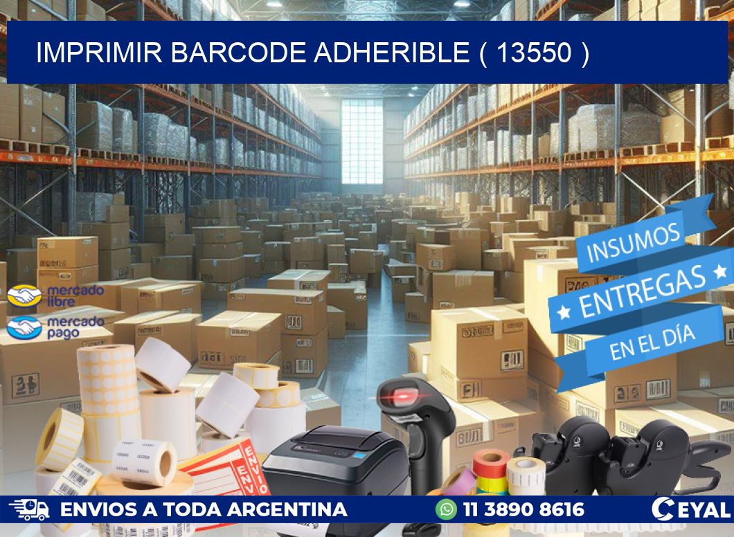 IMPRIMIR BARCODE ADHERIBLE ( 13550 )