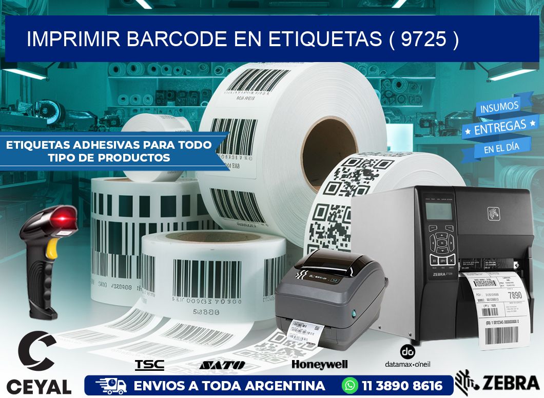 IMPRIMIR BARCODE EN ETIQUETAS ( 9725 )