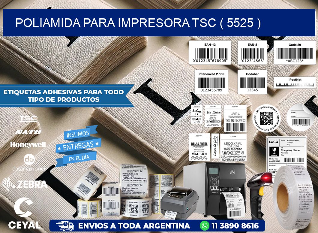 POLIAMIDA PARA IMPRESORA TSC ( 5525 )