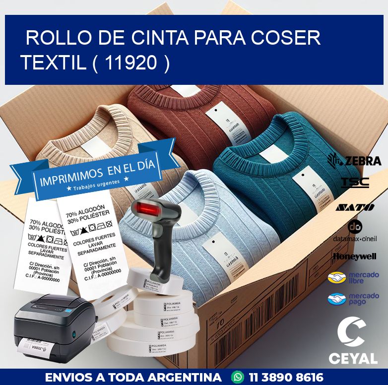 ROLLO DE CINTA PARA COSER TEXTIL ( 11920 )