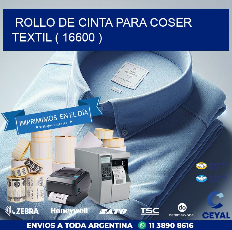 ROLLO DE CINTA PARA COSER TEXTIL ( 16600 )