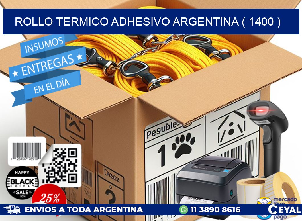 ROLLO TERMICO ADHESIVO ARGENTINA ( 1400 )