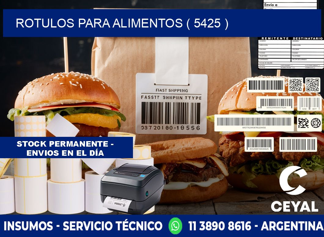 ROTULOS PARA ALIMENTOS ( 5425 )