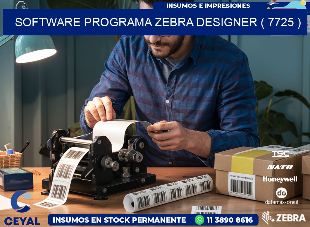 SOFTWARE PROGRAMA ZEBRA DESIGNER ( 7725 )